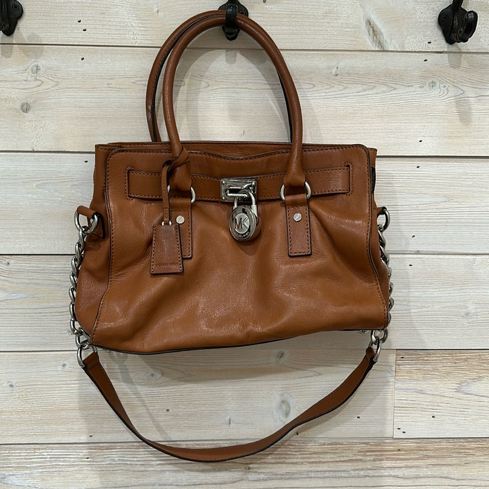 Michael Kors brown leather bag